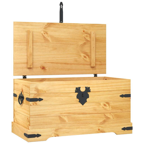 Vidaxl Storage Chest Mexican Pine Corona Range 91X49.5X47 Cm Blanket Boxes