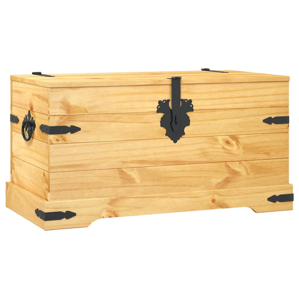 Vidaxl Storage Chest Mexican Pine Corona Range 91X49.5X47 Cm Blanket Boxes