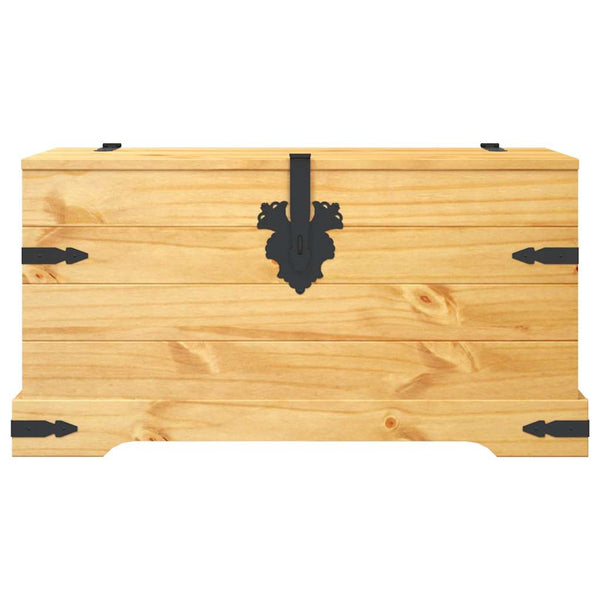 Vidaxl Storage Chest Mexican Pine Corona Range 91X49.5X47 Cm Blanket Boxes