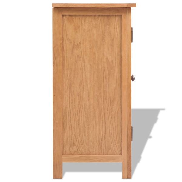 Sideboard 70X35x75 Cm Solid Oak Wood