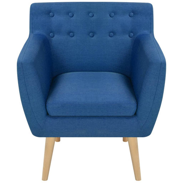 Vidaxl Armchair Blue Fabric Sofas Armchairs & Couches