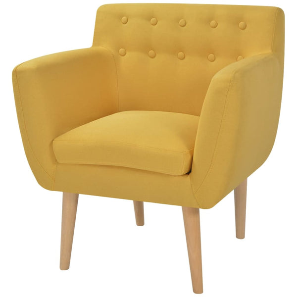 Armchair Yellow Fabric Sofas Armchairs & Couches
