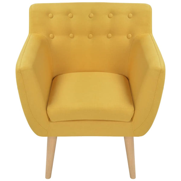 Armchair Yellow Fabric Sofas Armchairs & Couches