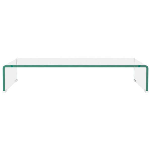 TV Stands & Entertainment Units Tv Stand/Monitor Riser Glass 100X30x13 Cm