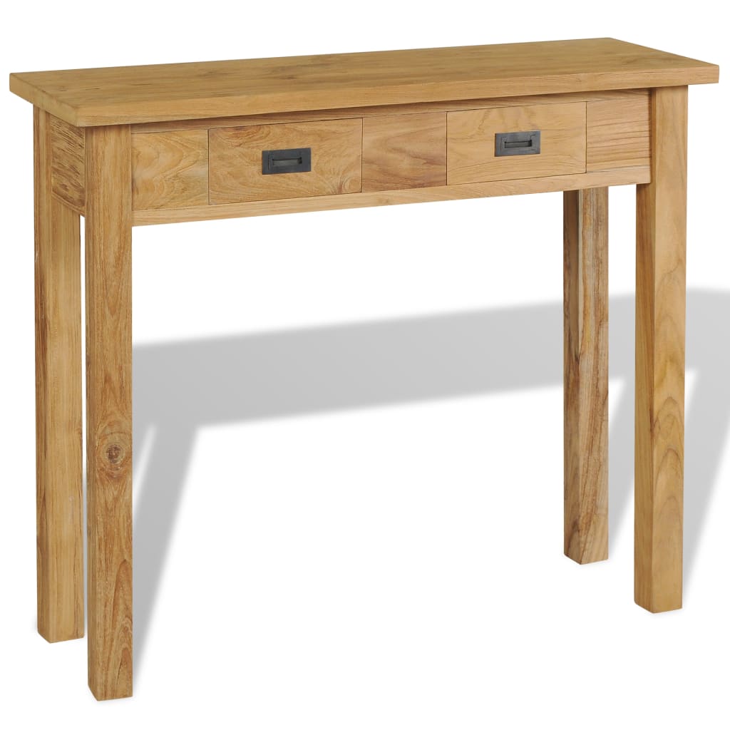 Console Table Solid Teak 90X30x80 Cm Hall Tables