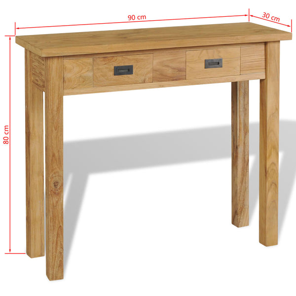 Console Table Solid Teak 90X30x80 Cm Hall Tables