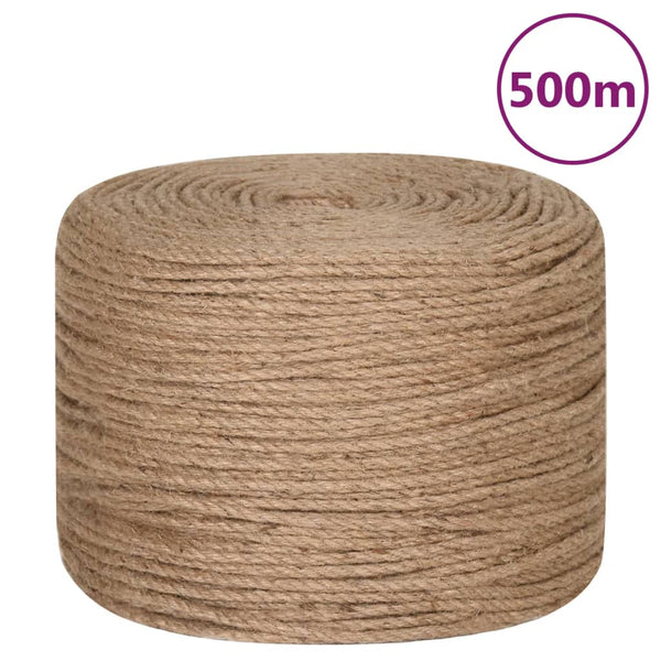 Vidaxl Rope 100% Jute 6 Mm 500 Ropes Cords & Slings