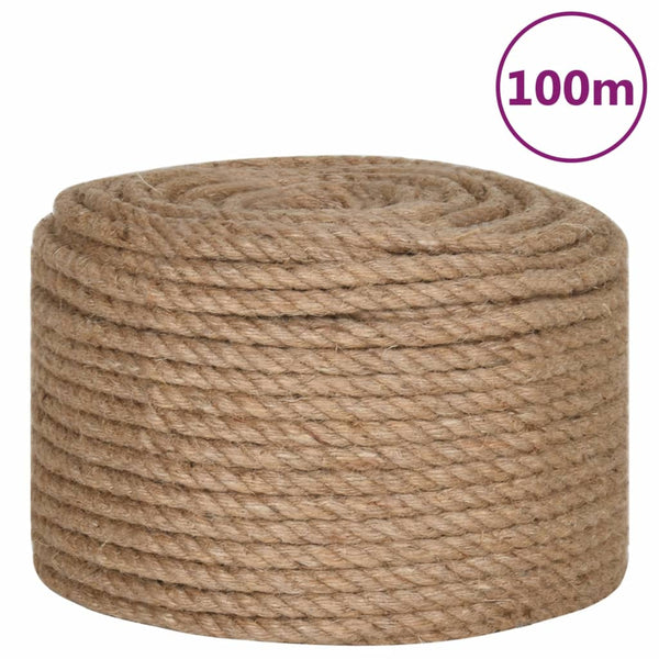 Vidaxl Rope 100% Jute 10Mm 100M Plant Ties & Supports