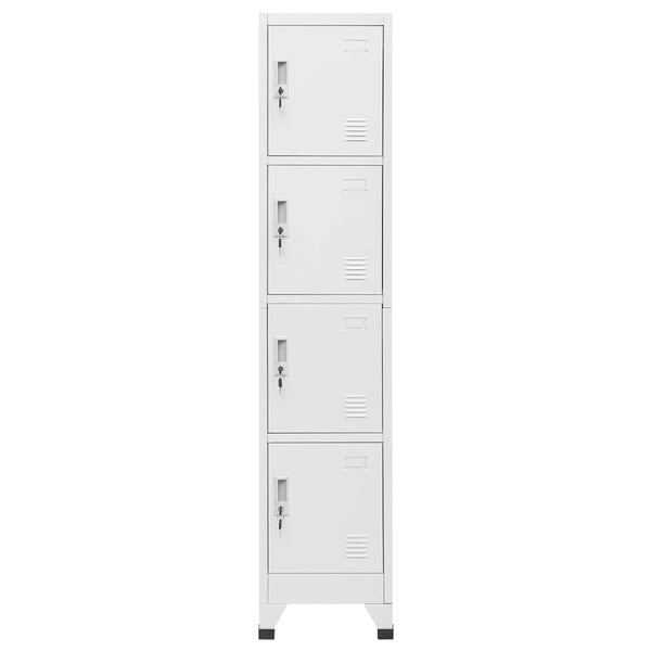 Vidaxl Locker Cabinet With 4 Compartments 38X45x180 Cm Cabinets & Cupboards