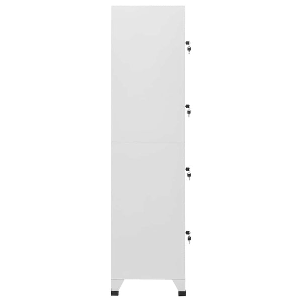 Vidaxl Locker Cabinet With 4 Compartments 38X45x180 Cm Cabinets & Cupboards