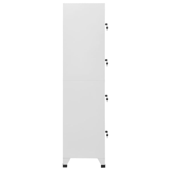 Locker Cabinet With 4 Compartments 38X45x180 Cm