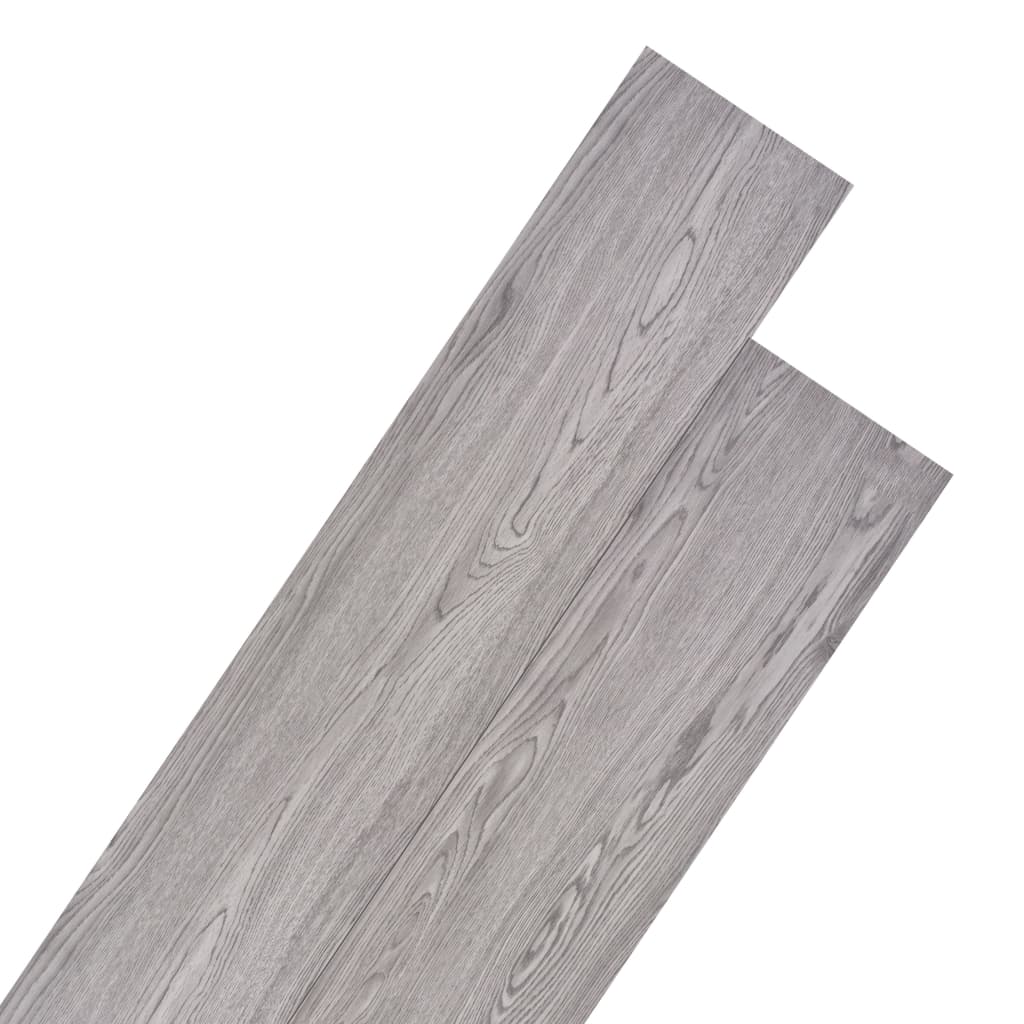 Vidaxl Non Self Adhesive Pvc Flooring Planks 5.26 Ma Mm Dark Grey Vinyl Flooring