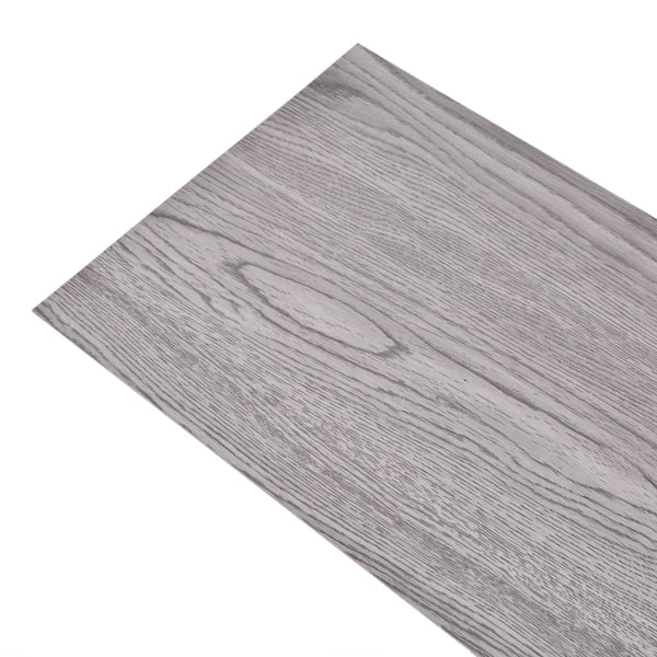 Vidaxl Non Self Adhesive Pvc Flooring Planks 5.26 Ma Mm Dark Grey Vinyl Flooring