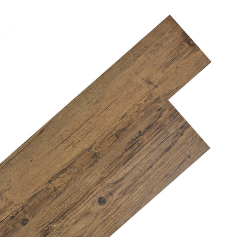 Self-Adhesive Pvc Flooring Planks 5.02 Mâ² Mm Walnut Brown