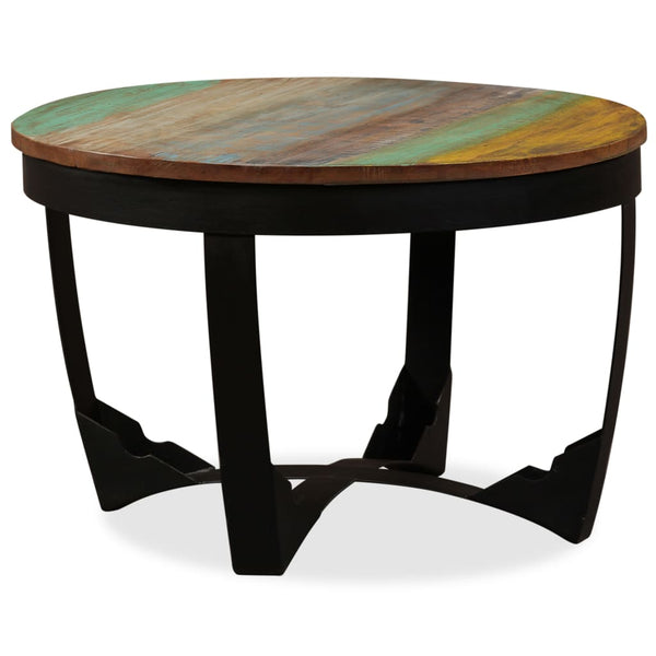 Side Table Solid Reclaimed Wood 60X40 Cm