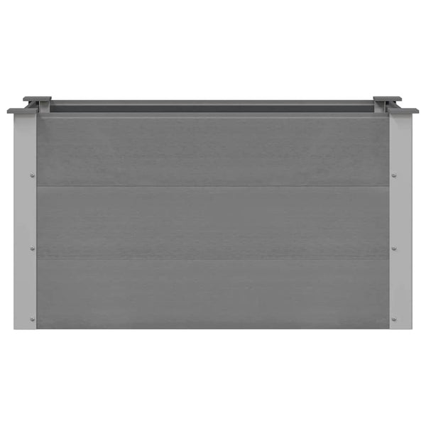 Vidaxl Garden Raised Bed Wpc 100X50x54 Cm Grey Raised Garden Beds