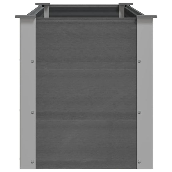 Vidaxl Garden Raised Bed Wpc 150X50x54 Cm Grey Raised Garden Beds