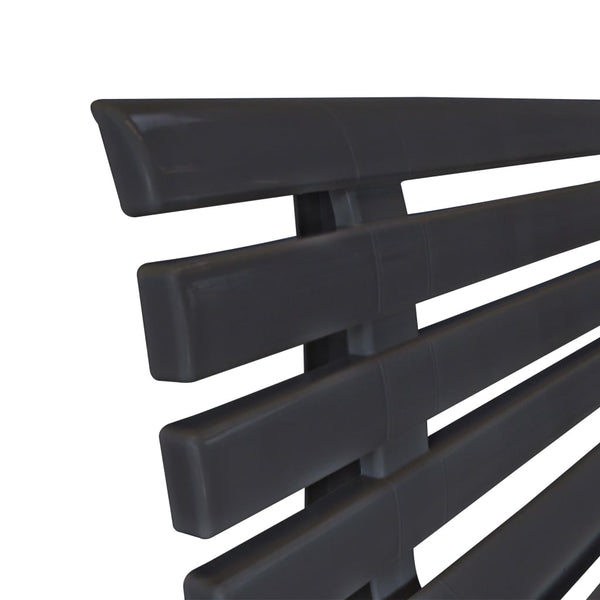 Vidaxl Garden Bench 145.5 Cm Plastic Anthracite Benches