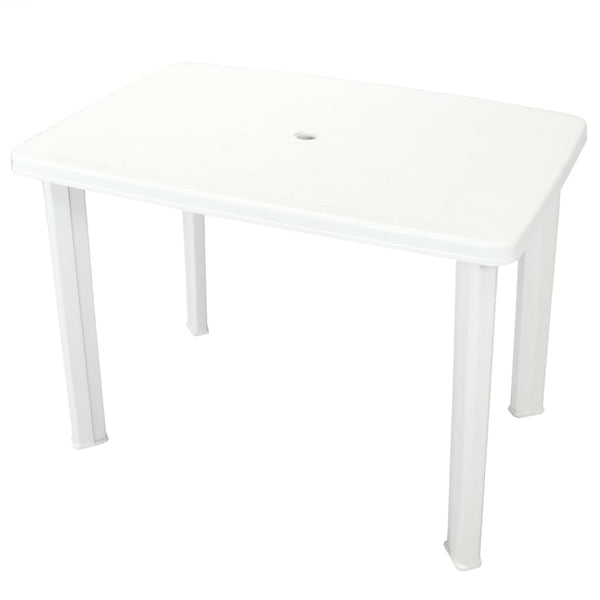 Garden Table White 101X68x72 Cm Plastic Patio & Garden Tables