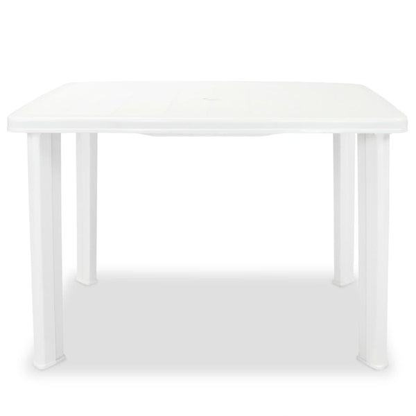 Garden Table White 101X68x72 Cm Plastic Patio & Garden Tables
