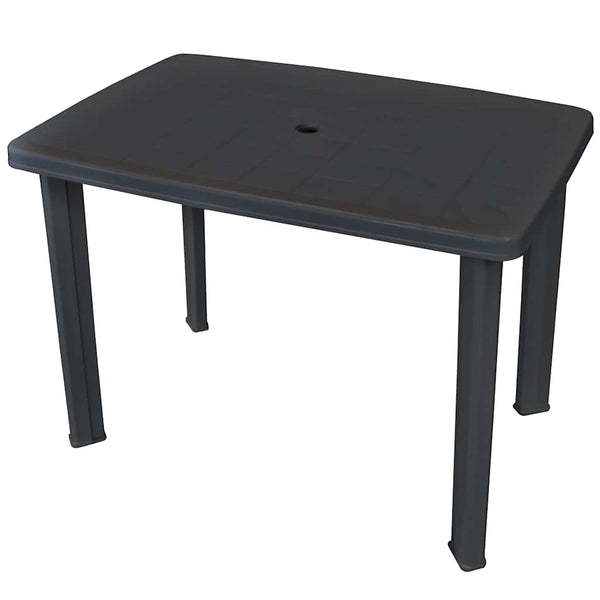 Vidaxl Garden Table Anthracite 101X68x72 Cm Plastic Patio & Garden Tables