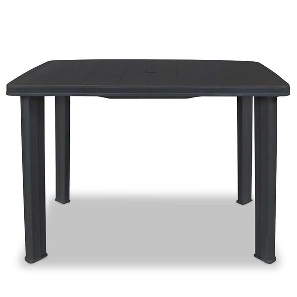 Vidaxl Garden Table Anthracite 101X68x72 Cm Plastic Patio & Garden Tables