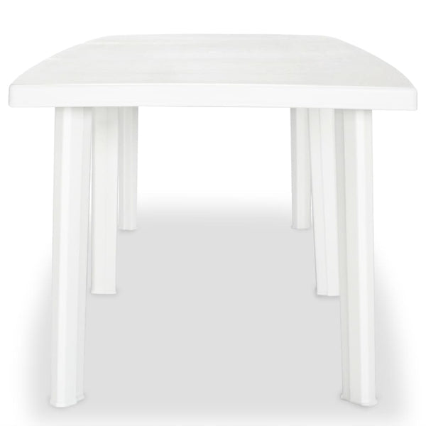 Garden Table White 210X96x72 Cm Plastic