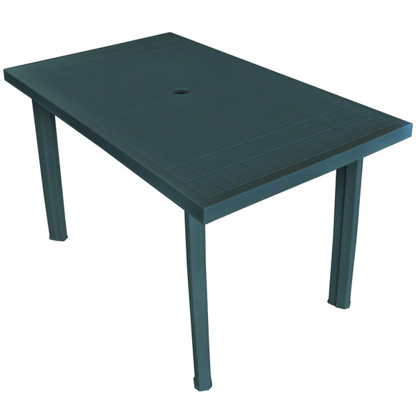 Vidaxl Garden Table Green 126X76x72 Cm Plastic Patio & Garden Tables