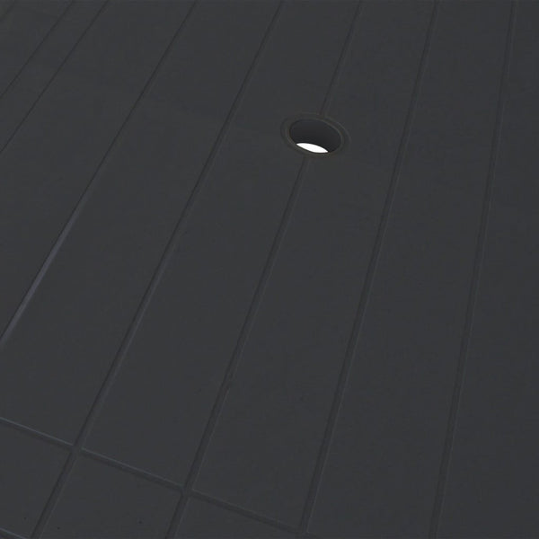 Vidaxl Garden Table Anthracite 126X76x72 Cm Plastic Patio & Garden Tables