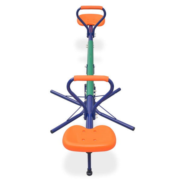 360 Degree Rotating Seesaw Orange Outdoor Swings