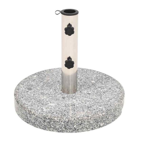 Vidaxl Parasol Base Granite Round 20 Kg Patio Umbrellas