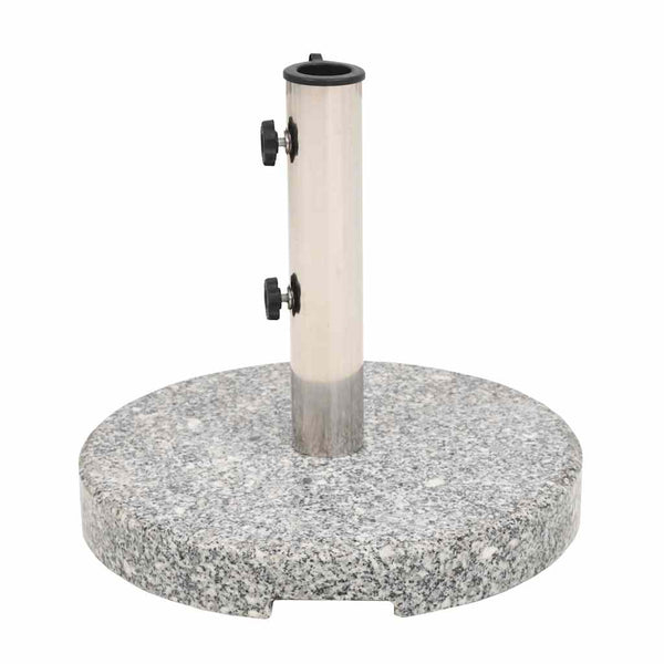 Vidaxl Parasol Base Granite Round 20 Kg Patio Umbrellas