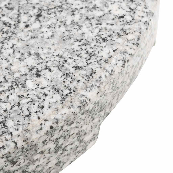 Vidaxl Parasol Base Granite Round 20 Kg Patio Umbrellas
