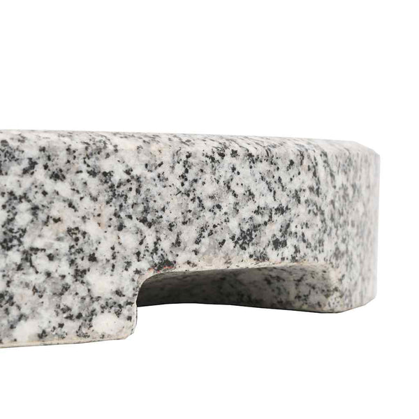Vidaxl Parasol Base Granite Round 20 Kg Patio Umbrellas