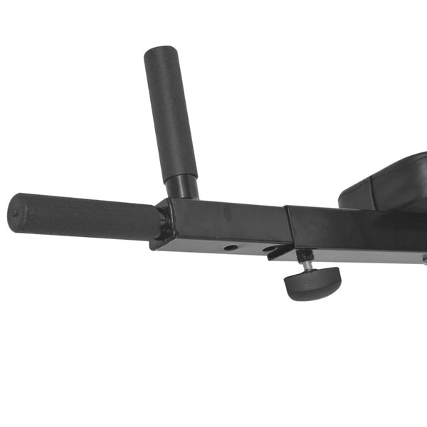 Wall Mounted Fitness Dip Station Black Pull Up Bars