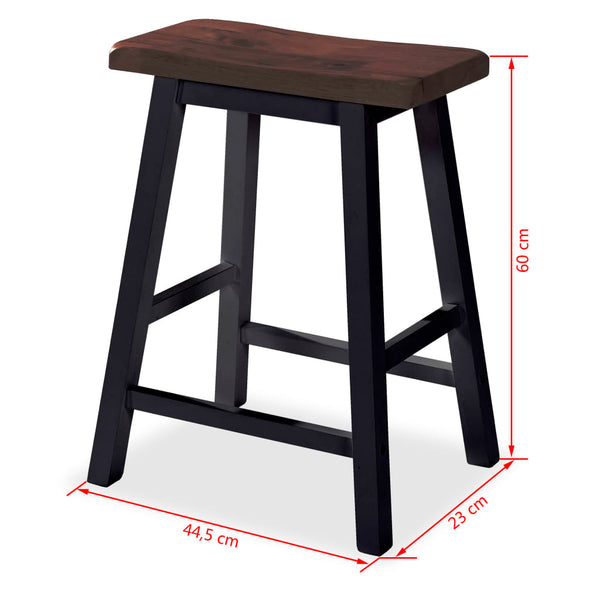Vidaxl Bar Set 3 Pieces Mdf Black Benches Bar Stools
