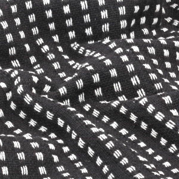 Throw Cotton Squares 160X210 Cm Black Throws & Afghans