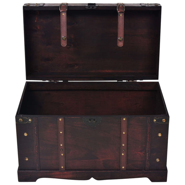 Wood And Engineered Storage Chest With Latch Closure Handles Furniture Dressers & Chests Of Drawers