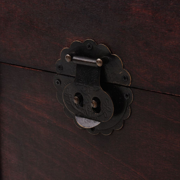 Wood And Engineered Storage Chest With Latch Closure Handles Furniture Dressers & Chests Of Drawers