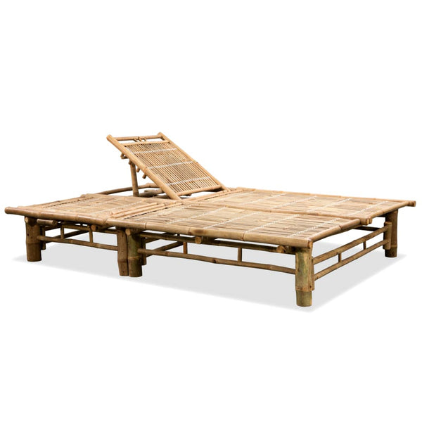 2 Person Sun Lounger Bamboo Loungers