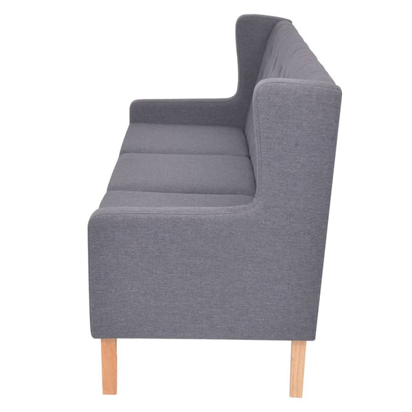 3 Seater Sofa Fabric Grey Sofas Armchairs & Couches