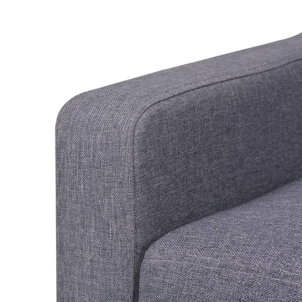3 Seater Sofa Fabric Grey Sofas Armchairs & Couches