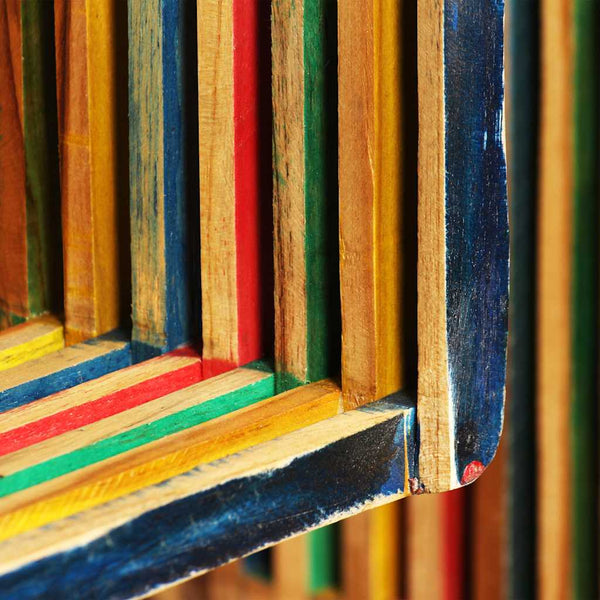 Vidaxl Wall Shelf Set 3 Pcs Multicolour Solid Reclaimed Teak Wall Shelves