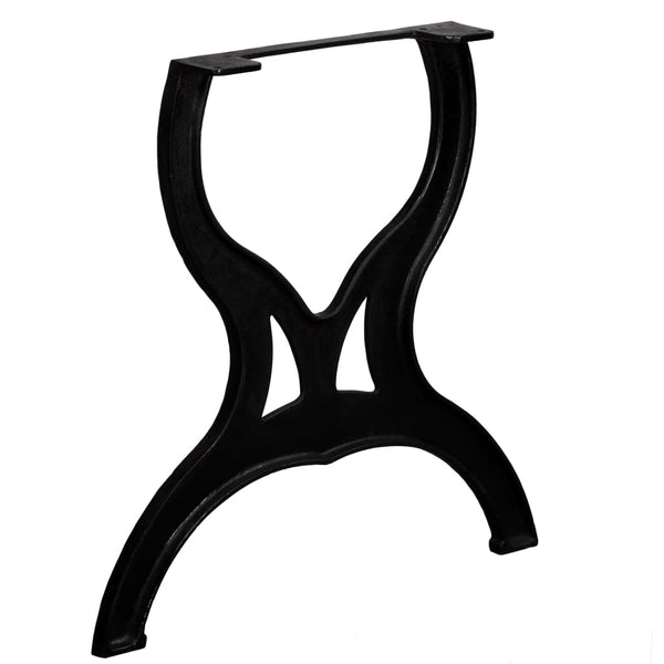 Vidaxl 2 Pcs X Frame Cast Iron Dining Table Legs