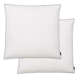 Pillows 2 Pcs Down/Feather Filling Light 80X80 Cm White