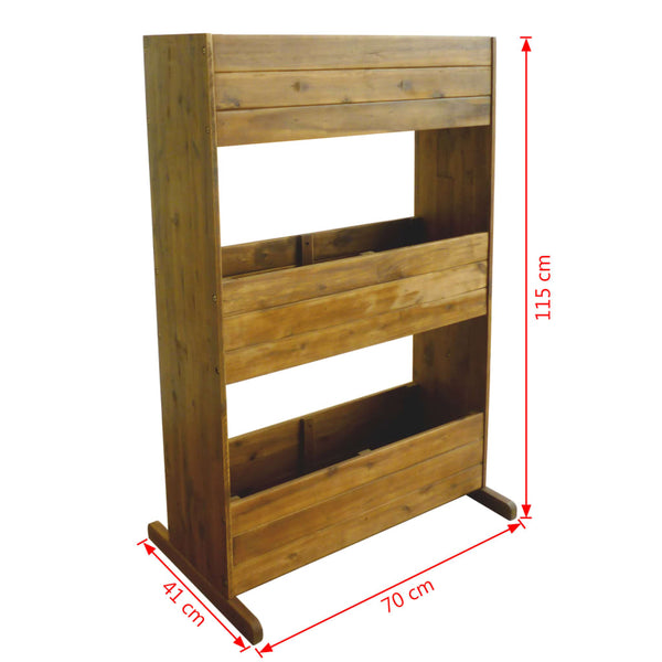 Vidaxl 3 Tier Garden Raised Bed Solid Acacia Wood Raised Garden Beds
