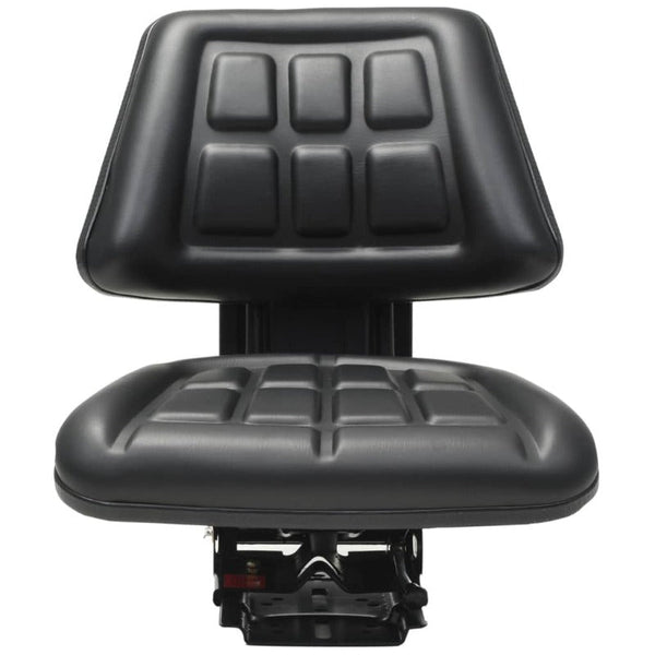Vidaxl Tractor Seat With Suspension Black Heavy Machinery Seats