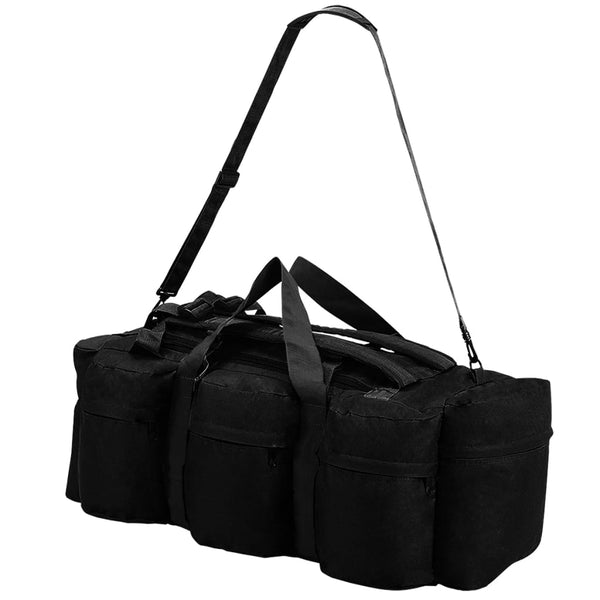 3-In 3-In-1 Army-Style Duffel Bag 90 L Black