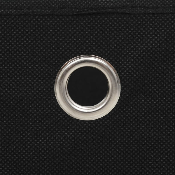 Vidaxl 10 Pcs Non Woven Fabric 32X32x32 Cm Black Storage Boxes