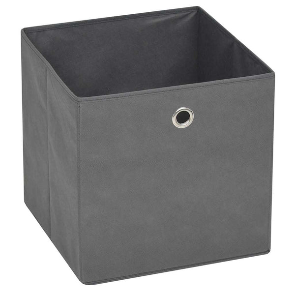 Vidaxl 10 Pcs Non Woven Fabric 32X32x32 Cm Grey Storage Boxes